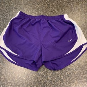 Nike purple women’s running Tempo shorts
